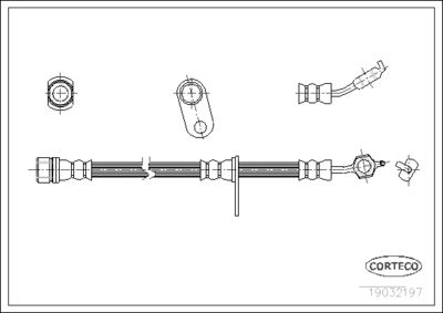 Brake Hose CORTECO 19032197