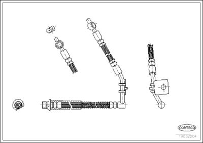 Brake Hose CORTECO 19032204