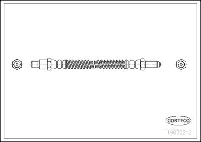 Brake Hose CORTECO 19032212