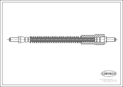 Brake Hose CORTECO 19032215