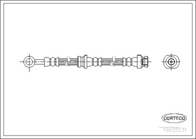 Brake Hose CORTECO 19032231