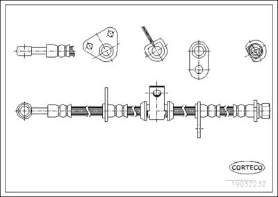 Brake Hose CORTECO 19032232