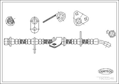 Brake Hose CORTECO 19032246