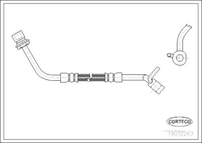 Brake Hose CORTECO 19032263