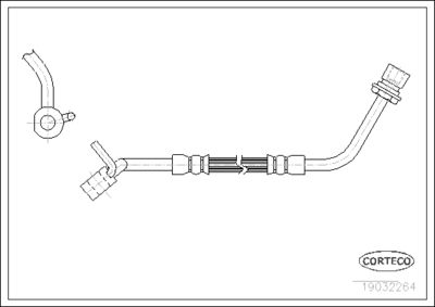 Brake Hose CORTECO 19032264