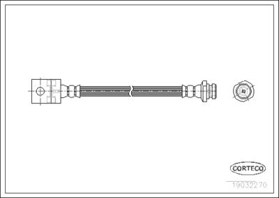 Brake Hose CORTECO 19032270