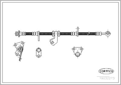 Brake Hose CORTECO 19032273