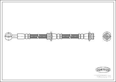 Brake Hose CORTECO 19032275
