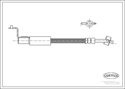 Brake Hose CORTECO 19032286