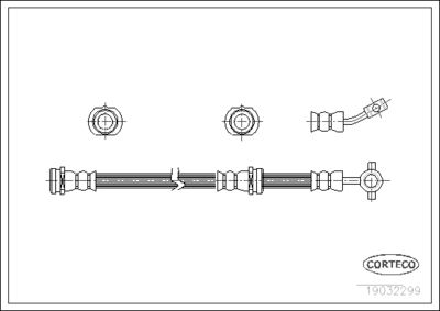 Brake Hose CORTECO 19032299