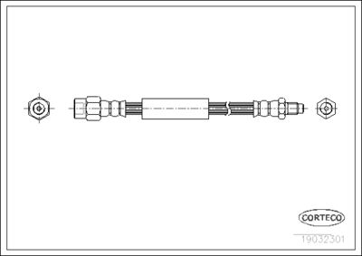 Brake Hose CORTECO 19032301