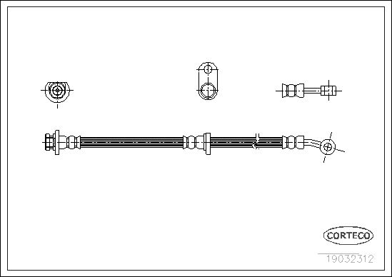 CORTECO 19032312 Brake Hose