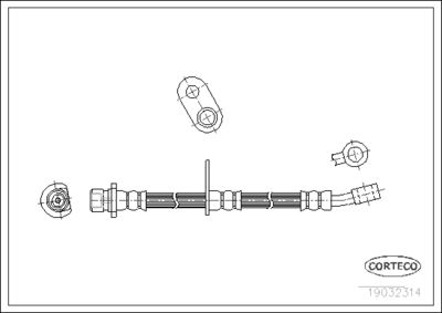 Brake Hose CORTECO 19032314