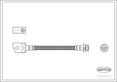 Brake Hose CORTECO 19032322