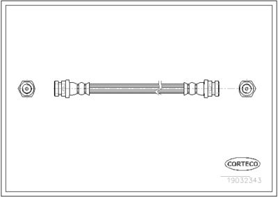Brake Hose CORTECO 19032343
