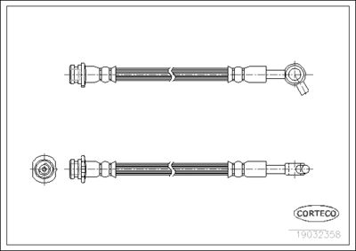 Brake Hose CORTECO 19032358