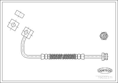 Brake Hose CORTECO 19032371