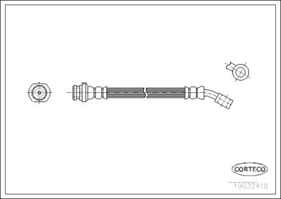 Brake Hose CORTECO 19032418