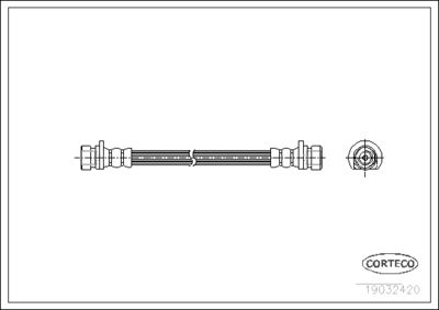 Brake Hose CORTECO 19032420