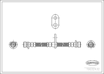 Brake Hose CORTECO 19032432