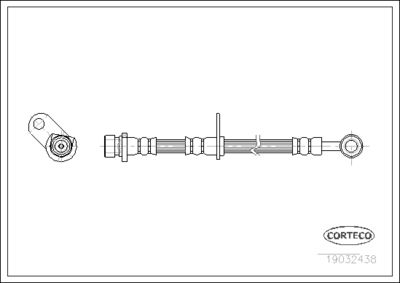 Brake Hose CORTECO 19032438