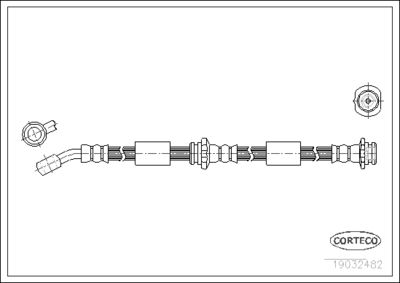 Brake Hose CORTECO 19032482