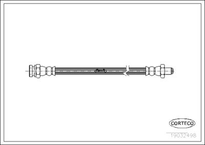 Brake Hose CORTECO 19032498