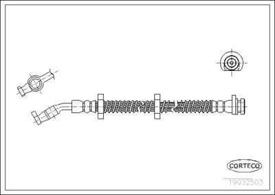 Brake Hose CORTECO 19032503