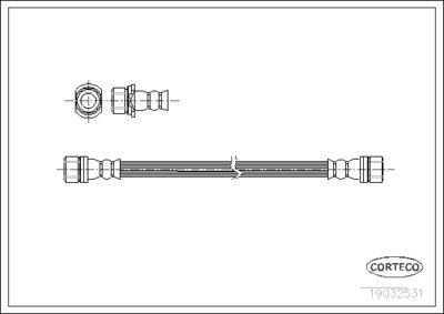 Brake Hose CORTECO 19032531