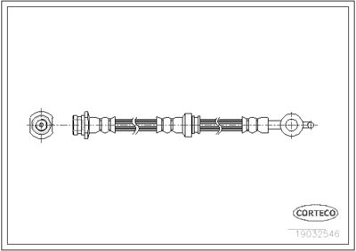 Brake Hose CORTECO 19032546