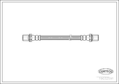Brake Hose CORTECO 19032591