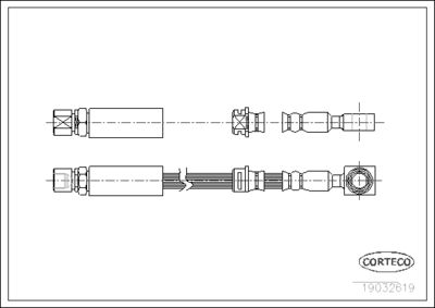 Brake Hose CORTECO 19032619