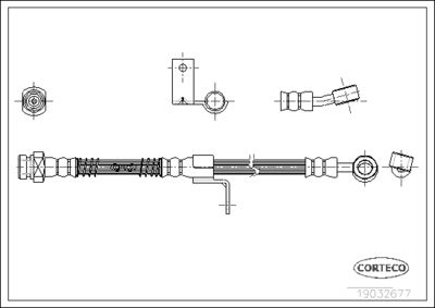 Brake Hose CORTECO 19032677