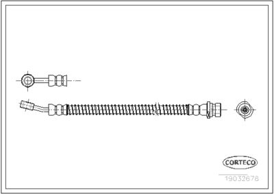 Brake Hose CORTECO 19032678