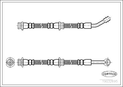 Brake Hose CORTECO 19032695