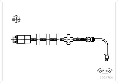 Brake Hose CORTECO 19032700