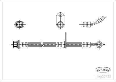 Brake Hose CORTECO 19032732