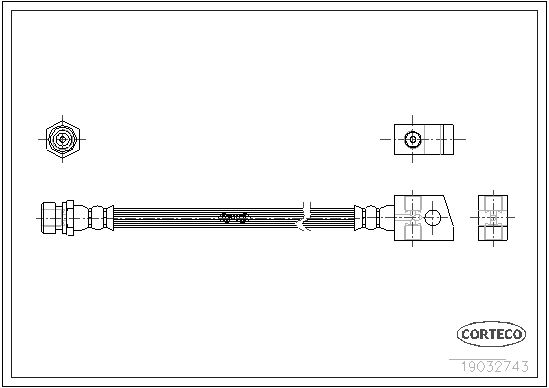 CORTECO 19032743 Brake Hose