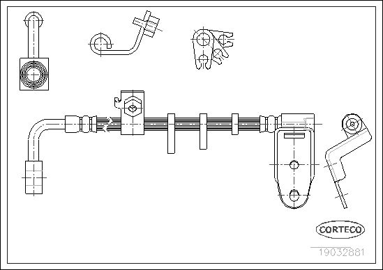 CORTECO 19032881 Brake Hose