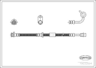 Brake Hose CORTECO 19032894