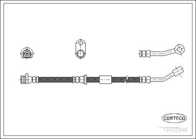 Brake Hose CORTECO 19032896