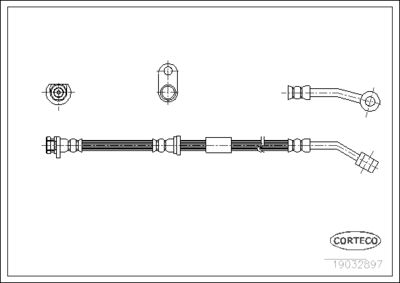 Brake Hose CORTECO 19032897