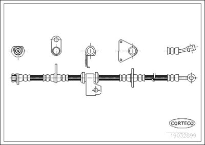 Brake Hose CORTECO 19032899