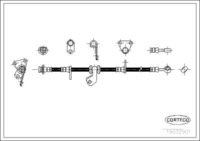 Brake Hose CORTECO 19032901