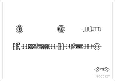 Brake Hose CORTECO 19032927
