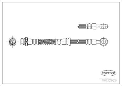 Brake Hose CORTECO 19032929