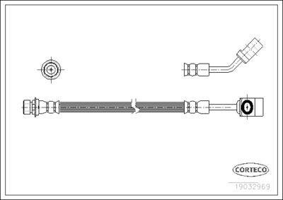 Brake Hose CORTECO 19032969