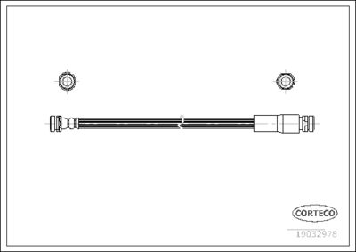 Brake Hose CORTECO 19032978