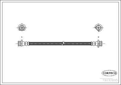 Brake Hose CORTECO 19032985