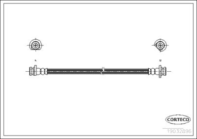 Brake Hose CORTECO 19032986